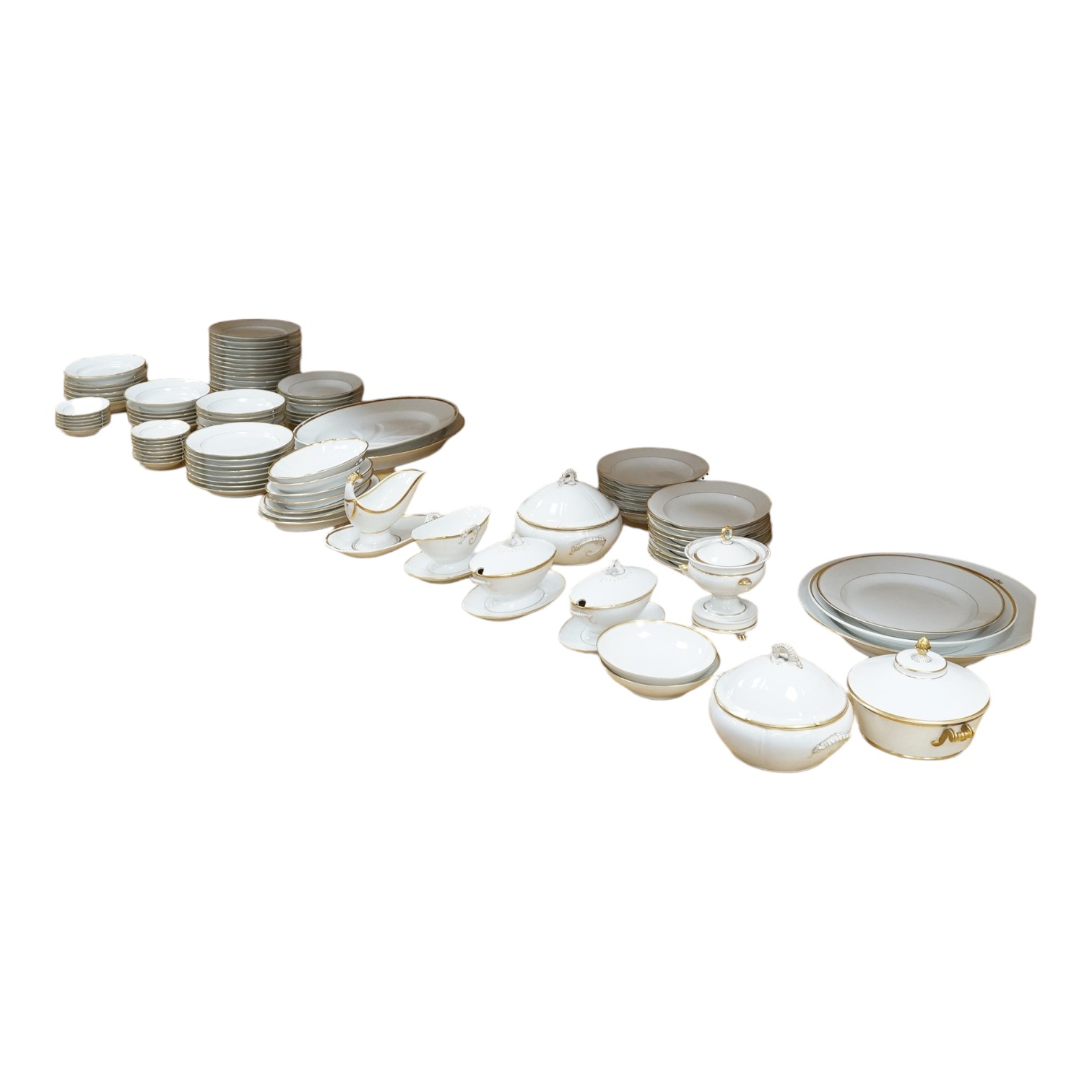 A Bing and Grondahl dinner service. Condition - fair to good